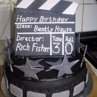 Hollywood Cake I will never do another black cake...........ever lol
