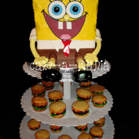Sponge Bob And Krabby Patties Phew cant believe i did it!! yeay! I think i had more anxiety over the delivery then anything! Enjoy..Butter cream and fondant...