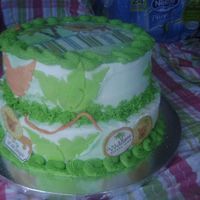 King Of The Jungle B/C 2 Tier..Photo Transfers and fondant