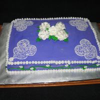 Purple Wedding Shower Cake 