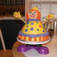 Clown Cake This is a take off of the Wilton Clown Cake in the 2008 Yearbook. I made this for my mother to take to her monthly Clown Alley meeting (she...