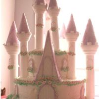 Wilton Castle Cake My 6 yr old niece wanted the castle exactly as it was on the cover. I hadn't really decorated a cake in MANY years when I tackled this...