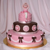 Dancer Birthday cake for a gilr (6 years old) ^_____^