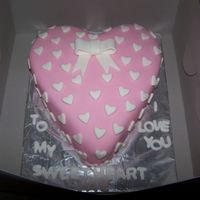Wrapped In Hearts Yellow cake with vanilla buttercream