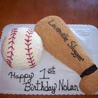 Baseball I made this for a 1st birthday-