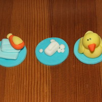 Bubble Bath Cupcake Toppers 