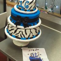 Sweet 16 SWEET 16 cake... I made this out of buttercream, Customer had a picture that was like a "Madd Hatter Cake"! this is my take at it...