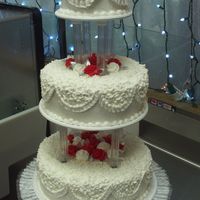 Wedding 3 tiered wedding cake