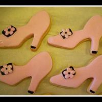 Pink & Black Shoes These cookies are for a customer who is having a Mary Kay party. They are sugar cookies (Land O'Lakes recipe) and frosted with a...