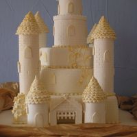 Castle_1.jpg 3 tiers chocolate sponge with hollow pastillage turrets