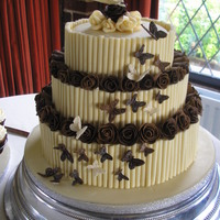 Cigerello And Chocolate Plastique Wedding Cake 