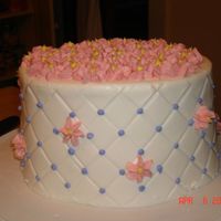 Diamond Cake This is my first cake after watching Sharon's video. I used the diamond impression mat as well.