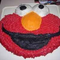 Elmo Cake This is my first attempt at a cake! a few hiccups but went pretty well