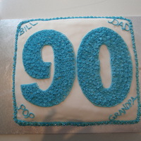 90Th Birthday Cake Made for my Pop's 90th Birthday.had a lot less time than i wanted to have to make it but end up turining out good so i was happy with...