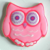Owls! Here is a variation of an OWL cookie shape that we have been decorating as a family.