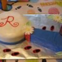 Magnifying Glass Cake My Daughter had a Spy Party for her 5th birthday party and she wanted a magnifying glass cake. This was my first cake using fondant!