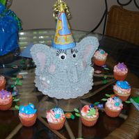 Elephant Birthday Cake 