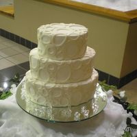 Monochrome Elegance buttercream with fondant ovals