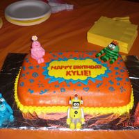 Yo Gabba Gabba This was a cake I made for my daughter's 2nd birthday. The figures are made out of gumpaste.