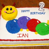 Baby Einstein Catapillar This was my very first cake!