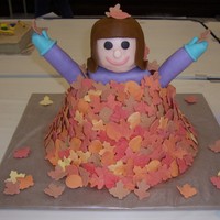 Fun In The Fall I made this for a cake contest, the main photo is a picture of it at the show. I rushed through this cake. On the way home a deer ran into...