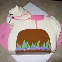 Horse-Themed Birthday This cake was made for a 4 year old girls birthday. I got the main idea from another CC cake. Thank you CC members!!!!