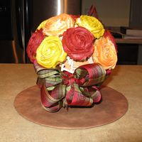 Cupcake Bouquet This was made for a luncheon. 16 mini cupcakes.