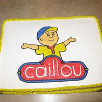 Caillou Birthday Cake This is the cake I made for my son's 4th birthday.