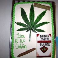 Potty Cake! they ask for 'em, i just make em! fondant blunt box and cigars