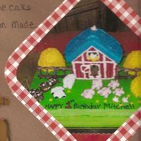 On The Farm This cake was made with buttercream icing and royal icing only. All the little animals were hand piped and were let dry before placement on...