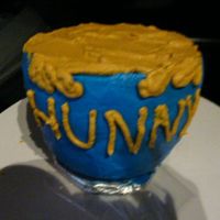 Winnie The Pooh Honey Pot Smash Cake This is the honey pot smash cake I made for my nephew's son for his first birthday to go with the Winnie the Pooh birthday picnic cake...