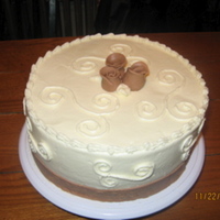 My Birthday Cake Pumpkin Spice Cake with Pumpkin Filling.