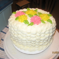1St Time W/ Basketweave A practice cake for Wilton Course... something or other. I'm just now finally getting around to putting pictures on here. I did this a...