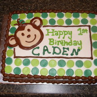 Monkey buttercream/fondant accents