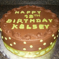 Green Dots buttercream