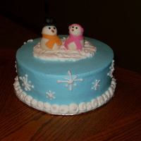 Snow Couple buttercream/fondant accents