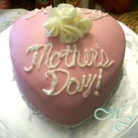 Mother's Day Roses Another order for a mother's day cake. The roses are made with gum paste. My first time using gum paste. :) it turned out beautiful....