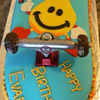 Skateboard What an awesome day! My nephew's 10th birthday cake. Chocolate chip cake with bc and fondant and donuts for wheels. Thanks to my...