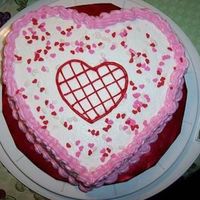 Heart Valentines Cake I made this for my parents for Valentine's day.