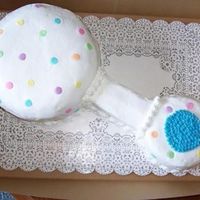 Baby Rattle I used those little candy dots on it.