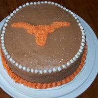 Longhorn Cake 2 I done this cake for a friend who is a true Longhorn fan.