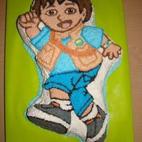 Diego A Wilton cake pan with dreamwhip icing