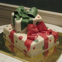 Package Cake Gumpaste/fondant bows. TFL!