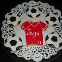 Soccer I made these for my son in college. They are rolled bc with mbc. The soccer balls were hard! I need to figure out an easier way to do them...
