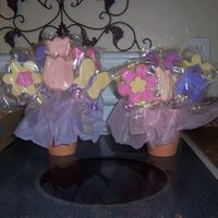 Flower Cookie Bouquet 1st time making a cookie bouquet! NFSC, MMF, some are embossed. Made these for my kiddos teachers.