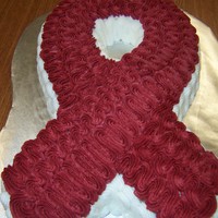 Red Ribbon Week Cake Made a cake for the kids school for Red Ribbon Week.