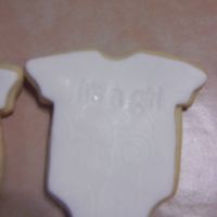 Bundle Of Joy Baby Shower Cookie I made 20 of these for my daughters teacher's baby shower. NFSC w/ MMF & then I stamped and/or embossed them with Bundle of Joy,...