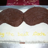 Cinco De Moustache I made this cake for an office party. They have a "mustache contest" every year and celebrate its completion it on Cinco de Mayo...