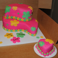 Happy Birthday To A Very Special Girl This is a cake I did for my church. It is a chocolate cake with a cream cheese chocolate filling and icing, then covered in fondant. I also...