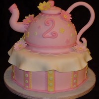 Teapot Cake All fondant. Decorations are fondant/tylose. TFL.